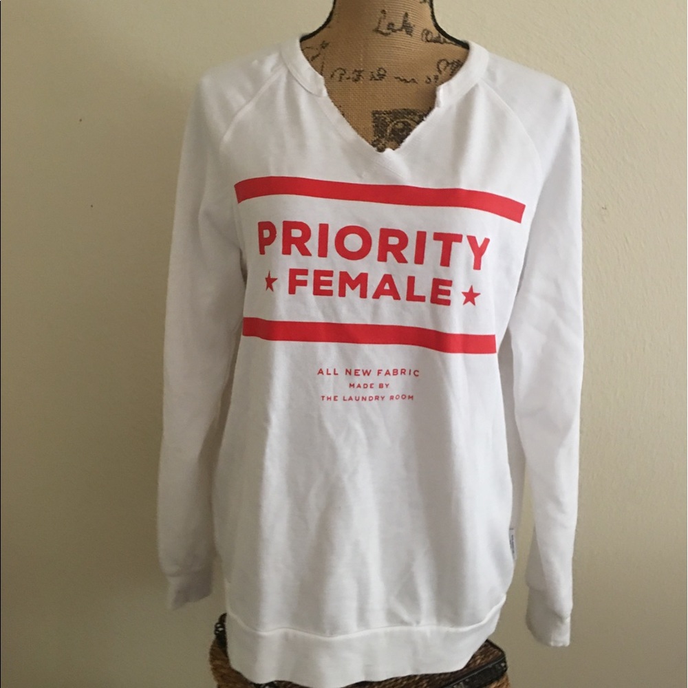 The Laundry Room Priority Female sweatshirt- small